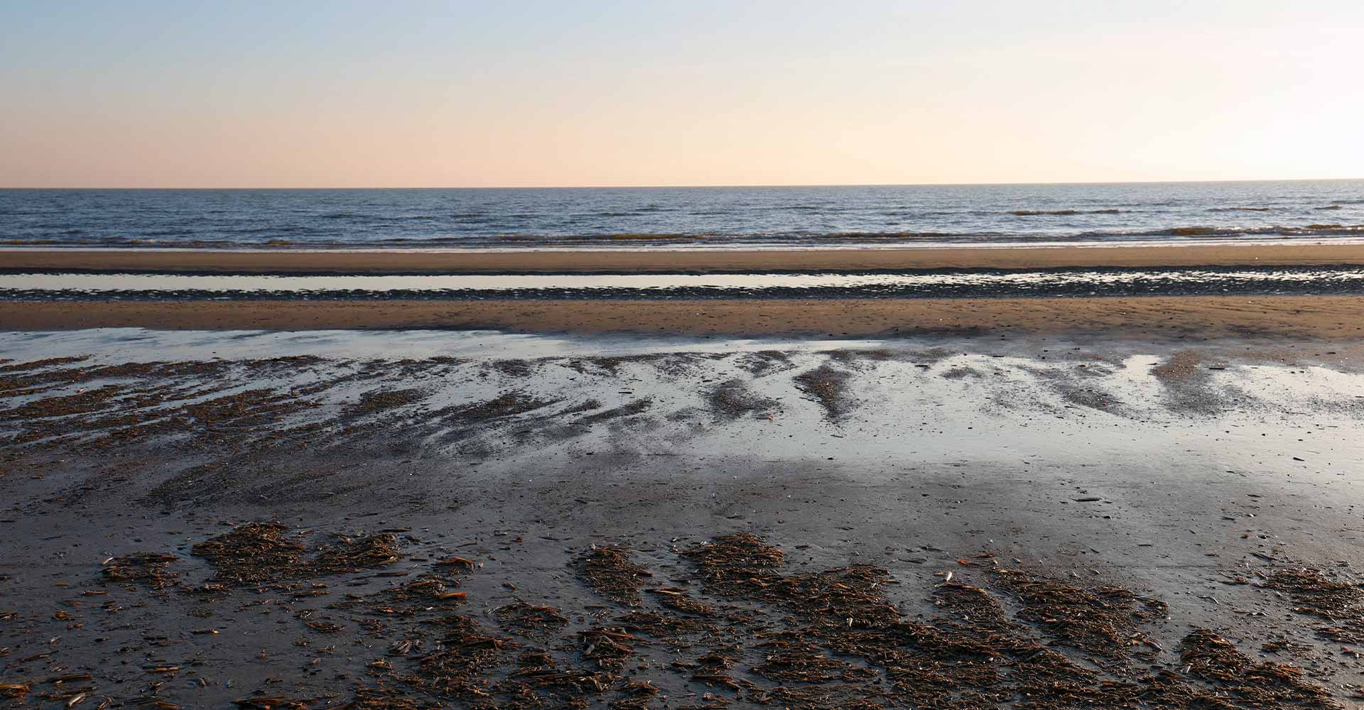 Danmarks vestligste punkt: Blåvandshuk ved Blåvand